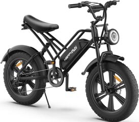 Электровелосипед HappyRun G50, 20", черный, 750 Вт, 18 Ач цена и информация | Электровелосипеды | kaup24.ee