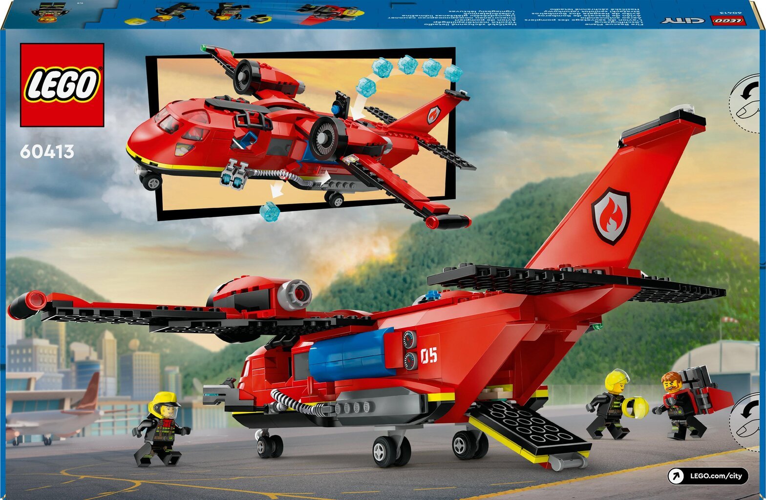 60413 Lego® City tuletõrjelennuk цена и информация | Klotsid ja konstruktorid | kaup24.ee