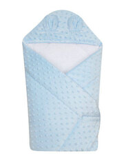 Одеяло с капюшоном MINKY, синий цена и информация | Детские подушки, конверты, спальники | kaup24.ee