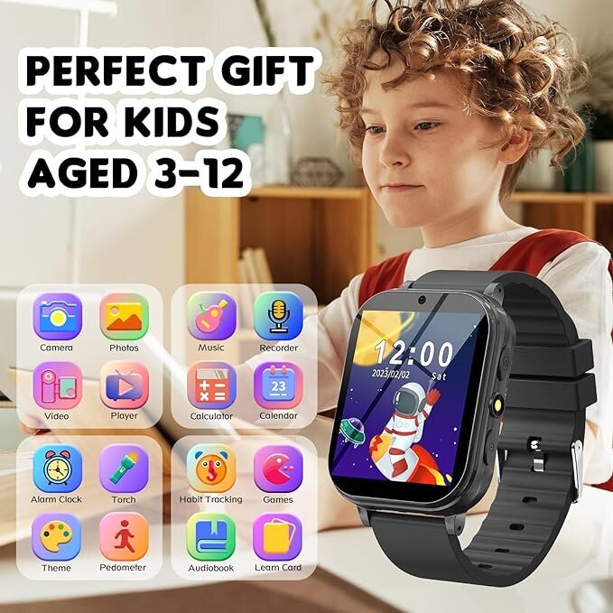 Happyjoe Qamano Black + Games hind ja info | Nutikellad (smartwatch) | kaup24.ee