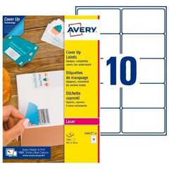 Этикетки Avery, 99.1 x 57 мм, белые, 25 листов цена и информация | Тетради и бумажные товары | kaup24.ee