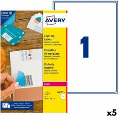 Этикетки для принтера Avery L4610 199,6 x 289,1 mm Белый 25 Листья (5 штук) цена и информация | Канцелярские товары | kaup24.ee