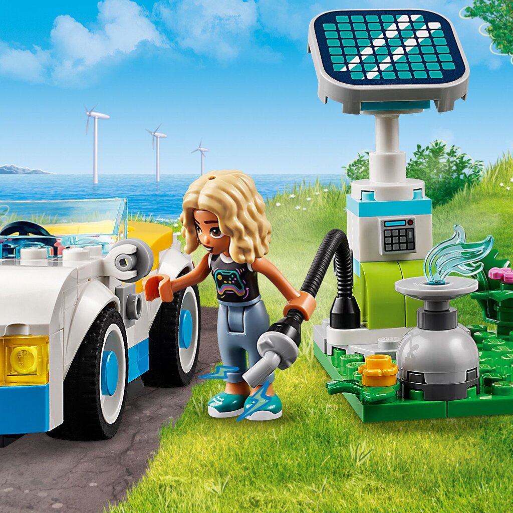 42609 Lego® Friends elektriauto ja laadimisjaam hind ja info | Klotsid ja konstruktorid | kaup24.ee