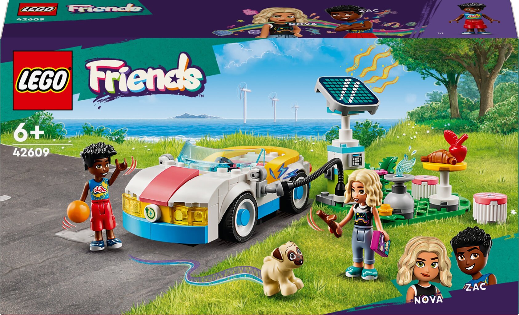 42609 Lego® Friends elektriauto ja laadimisjaam hind ja info | Klotsid ja konstruktorid | kaup24.ee