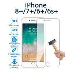 Защитное стекло PRO+ 9H Tempered Glass Screen Protector (1pcs pack) для Apple iPhone 6+/6S+/7+/8+ цена и информация | Защитные пленки для телефонов | kaup24.ee