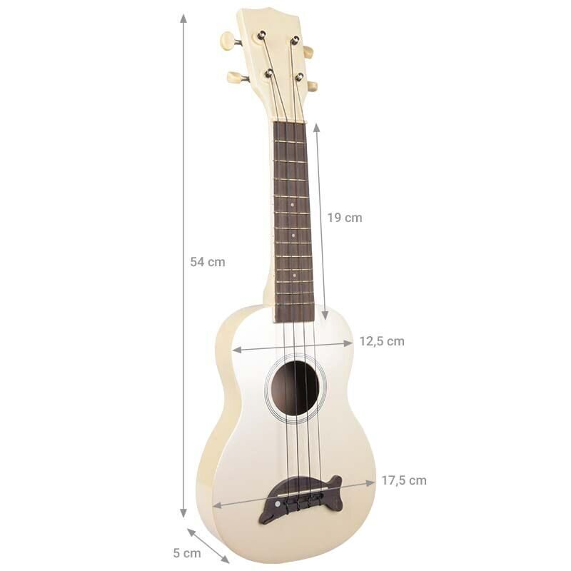 NN UD 01 ukulele, valge hind ja info | Kitarrid | kaup24.ee