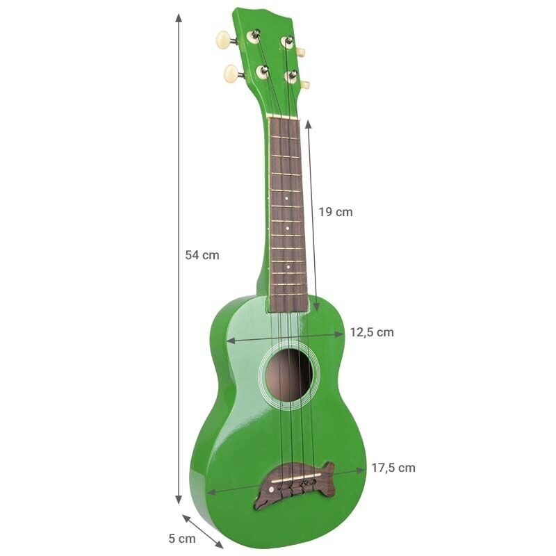 Ukulele NN UD 01, roheline цена и информация | Kitarrid | kaup24.ee