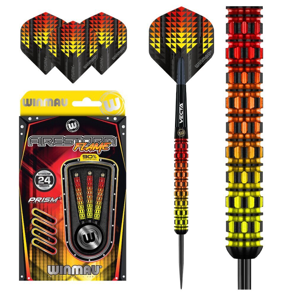 Noolemäng Winmau Firestorm Flame, punane värv, 24 grammi. hind ja info | Noolemängud | kaup24.ee