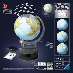 Пазл Ravensburger 3D шар с подсветкой Globe, 540 шт. цена и информация | Пазлы | kaup24.ee