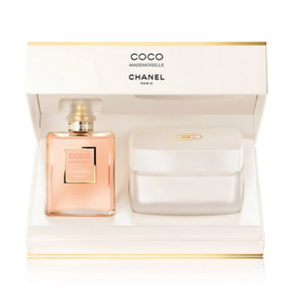 Kinkekomplekt Chanel Coco Mademoiselle naistele: niisutav kehakreem, 150 g + tualettvesi Coco Mademoiselle EDT, 50 ml hind ja info | Naiste parfüümid | kaup24.ee