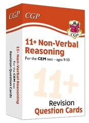 11plus CEM Revision Question Cards: Non-Verbal Reasoning - Ages 9-10 hind ja info | Noortekirjandus | kaup24.ee