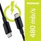 Heckermann USB-C - USB-C, 2 m цена и информация | Kaablid ja juhtmed | kaup24.ee