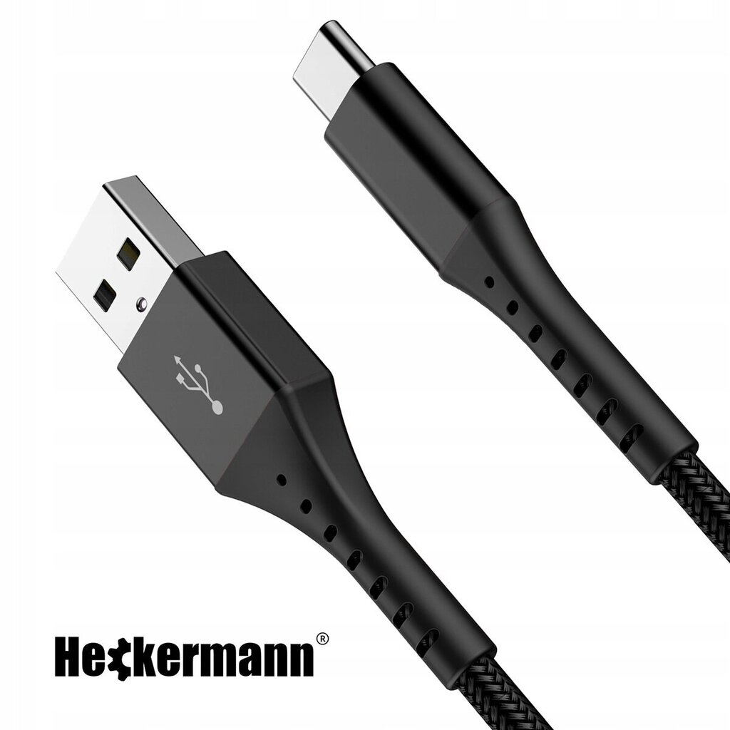 Heckermann USB - USB-C, 2 m hind ja info | Kaablid ja juhtmed | kaup24.ee