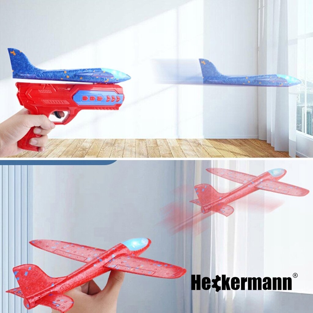 Lennuki stardirelv Heckermann цена и информация | Poiste mänguasjad | kaup24.ee