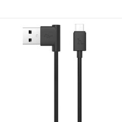 Hoco UPL11 L типа Micro USB на USB 1m Кабель с 90 гр. коннектором Данных и Быстрого Заряда (MD818) Черный цена и информация | Кабели и провода | kaup24.ee