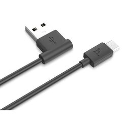 Hoco UPL11 L типа Micro USB на USB 1m Кабель с 90 гр. коннектором Данных и Быстрого Заряда (MD818) Черный цена и информация | Кабели и провода | kaup24.ee