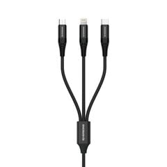 Riversong 3in1 Infinity 05 USB - Lightning + USB-C + microUSB 1,0 m, C58 цена и информация | Кабели для телефонов | kaup24.ee