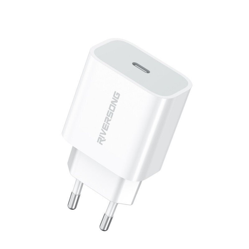 Riversong PowerKub 20 1x USB-C 20W, AD75 hind ja info | Mobiiltelefonide laadijad | kaup24.ee