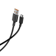 Riversong kabelis Zeta USB - microUSB 1,0m 2,4A juodas CM118 цена и информация | Кабели для телефонов | kaup24.ee