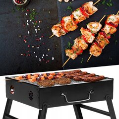 Kaasaskantav grill Heckermann, 35x27x20cm, must цена и информация | Грили | kaup24.ee