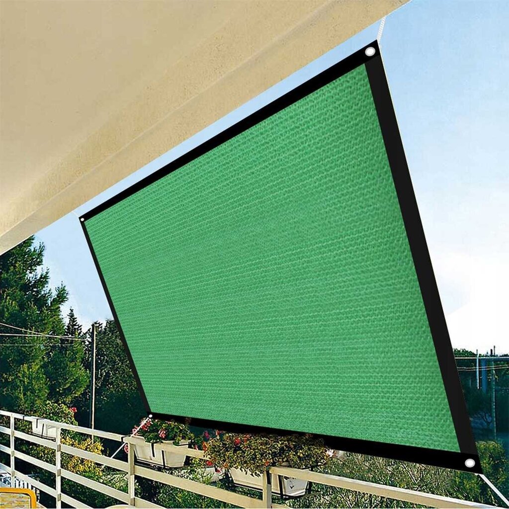 Päikesevari 1,5x25 m, roheline hind ja info | Päikesevarjud, markiisid ja alused | kaup24.ee