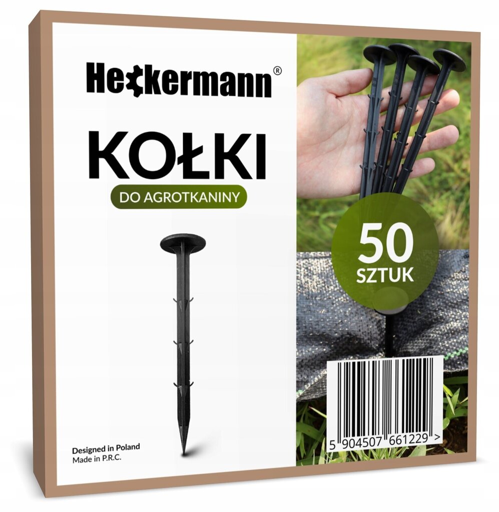 Agrotekstiilnõelad Heckermann, 16 cm, 50 tk hind ja info | Aiatööriistad | kaup24.ee