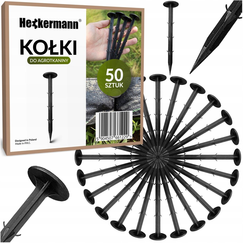 Agrotekstiilnõelad Heckermann, 16 cm, 50 tk hind ja info | Aiatööriistad | kaup24.ee