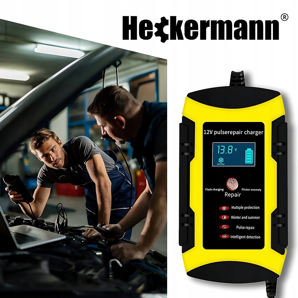 Automaatlaadija Heckermann 12V 6A цена и информация | Auto akulaadijad | kaup24.ee