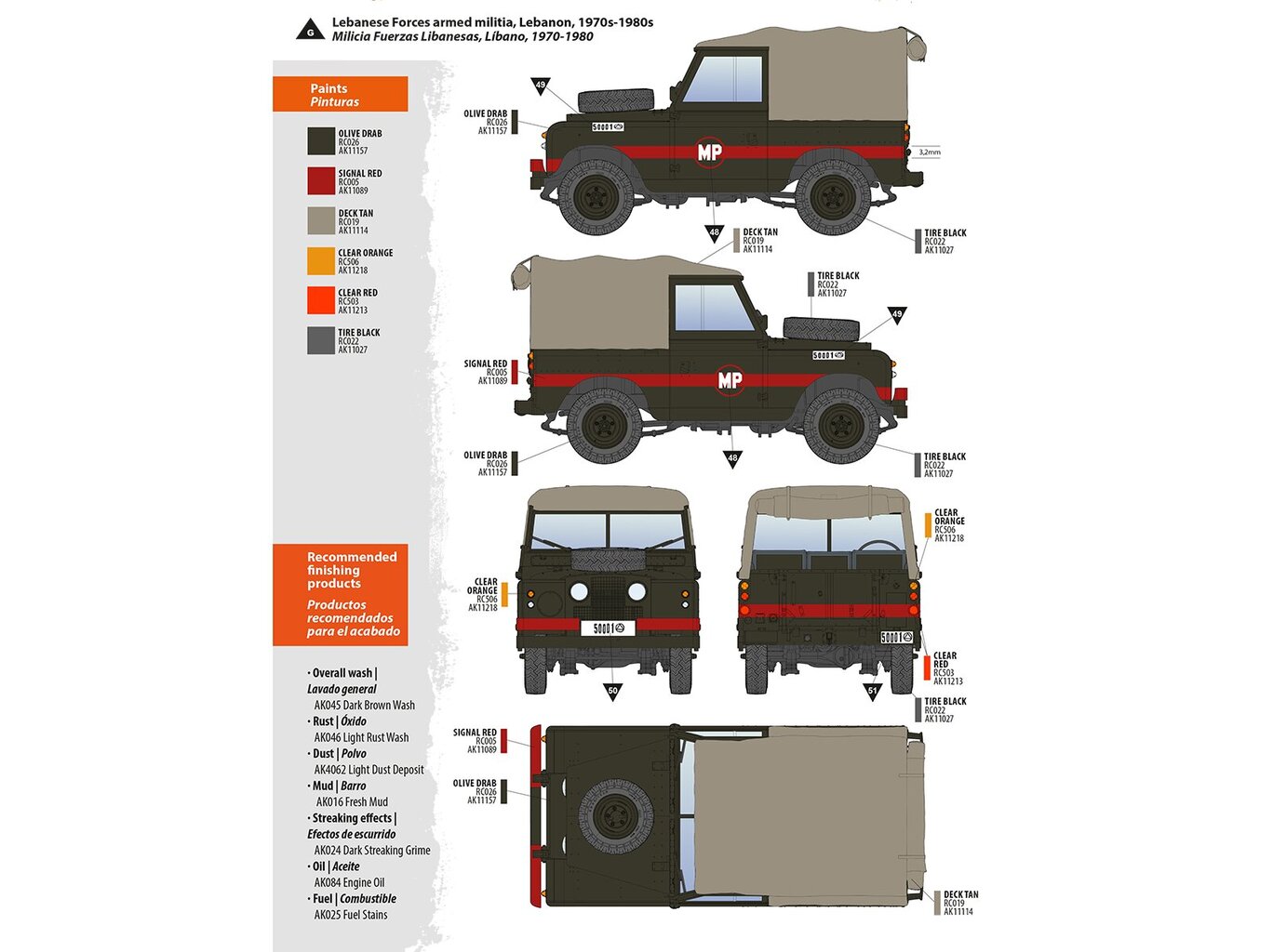 Mudelkomplekt AK Interactive - Land Rover 88 Series IIA Rover 8, 1/35, AK35012 цена и информация | Klotsid ja konstruktorid | kaup24.ee