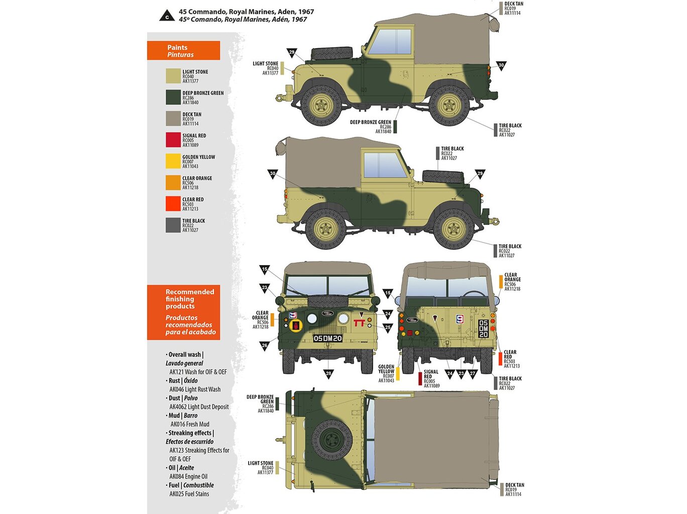 Mudelkomplekt AK Interactive - Land Rover 88 Series IIA Rover 8, 1/35, AK35012 цена и информация | Klotsid ja konstruktorid | kaup24.ee