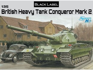 Склеиваемая модель Dragon British Heavy Tank FV214 Conqueror Mark 2 Black Label, 1/35, 3555 цена и информация | Конструкторы и кубики | kaup24.ee