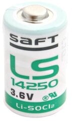 Saft 1/2 АА 3,6В 1200мАч элемент питания LS14250  цена и информация | Батарейки | kaup24.ee