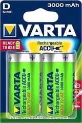 Aku Varta Ready to Use 3000mAh D, 2 tk hind ja info | Patareid | kaup24.ee