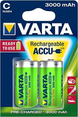 Aku Varta Ready to Use 3000mAh C, 2 tk цена и информация | Patareid | kaup24.ee