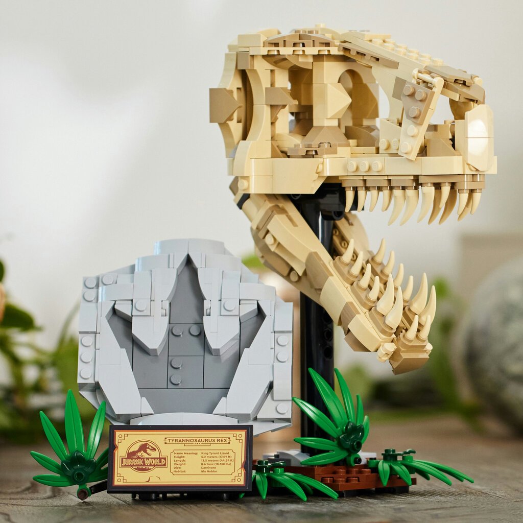 76964 Lego® Jurassic World dinosauruste fossiilid: türannosauruse pealuu цена и информация | Klotsid ja konstruktorid | kaup24.ee