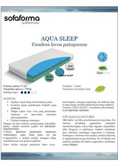 Вискоэластичный матрас Materasso AQUA Sleep 160x200x22H с функцией памяти со съемным чехлом цена и информация | Матрасы | kaup24.ee