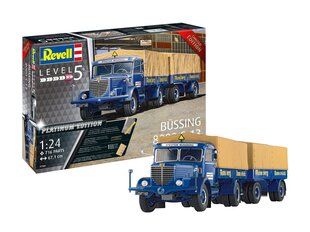 Сборная пластиковая модель. Revell - Büssing 8000 S 13 & Trailer Platinum Edition, 1/24, 07580 цена и информация | Конструкторы и кубики | kaup24.ee