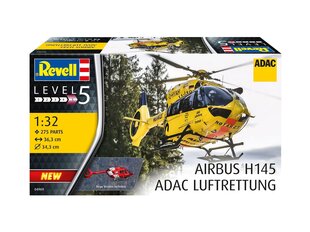 Сборная пластиковая модель. Revell -  Eurocopter H 145 ADAC/REGA, 1/32, 04969 цена и информация | Конструкторы и кубики | kaup24.ee