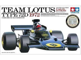 Konstruktor Tamiya - Lotus 72D 1972, 1/12, 12046 hind ja info | Klotsid ja konstruktorid | kaup24.ee