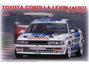 Сборная пластиковая модель. NuNu - Toyota Corolla Levin [AE92] '89 JTC SUGO, 1/24, 24039 цена и информация | Конструкторы и кубики | kaup24.ee