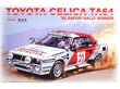 Konstruktor NuNu - Toyota Celica TA64 '85 Safari Rally Winner, 1/24, 24038 цена и информация | Klotsid ja konstruktorid | kaup24.ee