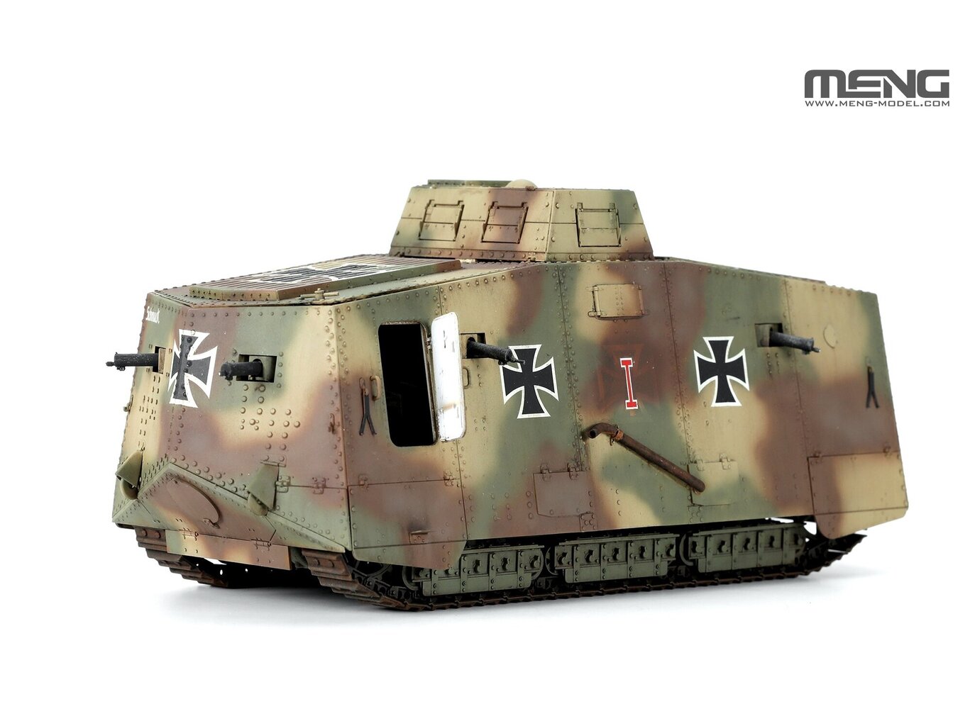 Konstruktor Meng Model - German A7V Tank (Krupp) & Engine, 1/35, TS-017S цена и информация | Klotsid ja konstruktorid | kaup24.ee