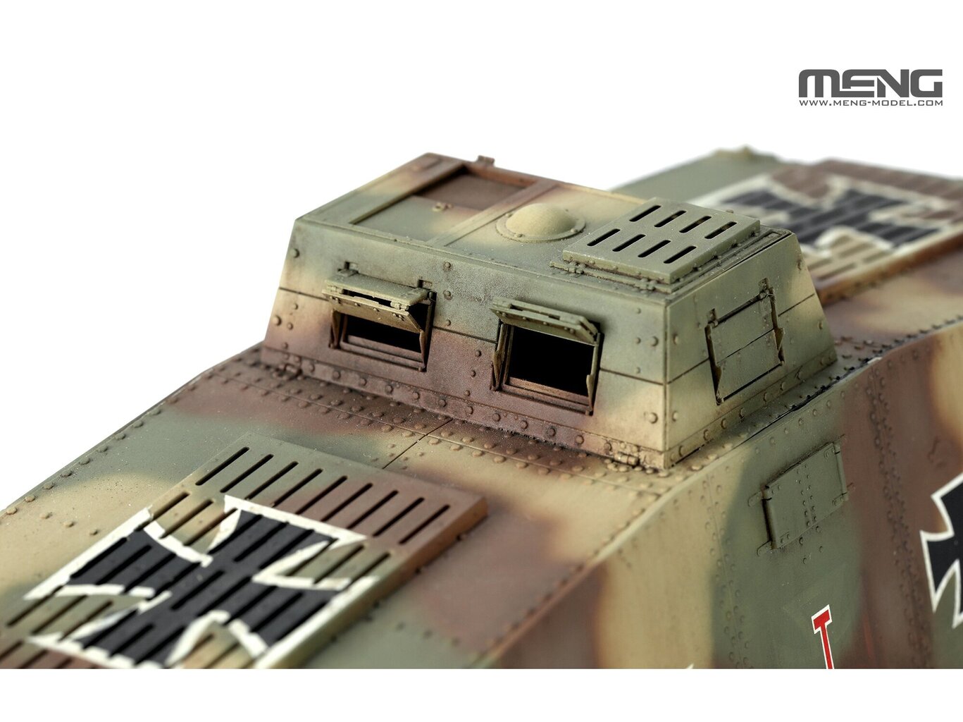 Konstruktor Meng Model - German A7V Tank (Krupp) & Engine, 1/35, TS-017S цена и информация | Klotsid ja konstruktorid | kaup24.ee