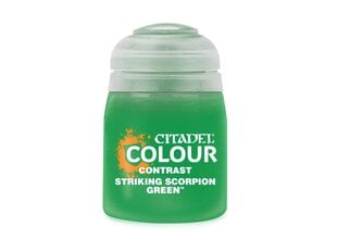 Akrüülvärv Citadel - Striking Scorpion Green (contrast) 18 ml hind ja info | Kunstitarbed, voolimise tarvikud | kaup24.ee