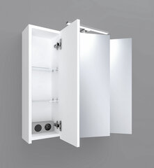 Riputatav vannitoakapp Fabian, 80x68x16 cm, valge hind ja info | Vannitoakapid | kaup24.ee