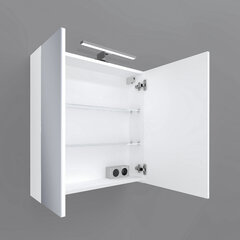 Подвесной шкаф для ванной комнаты Fabian, 60x68x16 см, белый цена и информация | Шкафчики для ванной | kaup24.ee