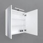 Riputatav vannitoakapp Fabian, 60x68x16 cm, valge hind ja info | Vannitoakapid | kaup24.ee