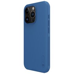 Nillkin Super Frosted PRO Back Cover for Apple iPhone 15 Pro Blue (Without Logo Cutout) цена и информация | Чехлы для телефонов | kaup24.ee