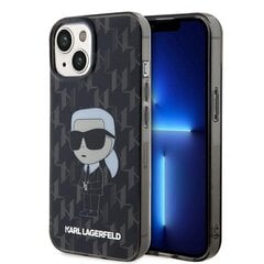 Karl Lagerfeld KLHCP15SHNKMKLK iPhone 15 | 14 | 13 6.1" czarny|black hardcase Monogram Ikonik цена и информация | Чехлы для телефонов | kaup24.ee