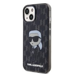 Karl Lagerfeld KLHCP15SHNKMKLK iPhone 15 | 14 | 13 6.1" czarny|black hardcase Monogram Ikonik цена и информация | Чехлы для телефонов | kaup24.ee